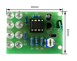 DIY Kit LM358 Breathing Lamp Blue LED Blinking Light Electronic Soldering Practice Kits